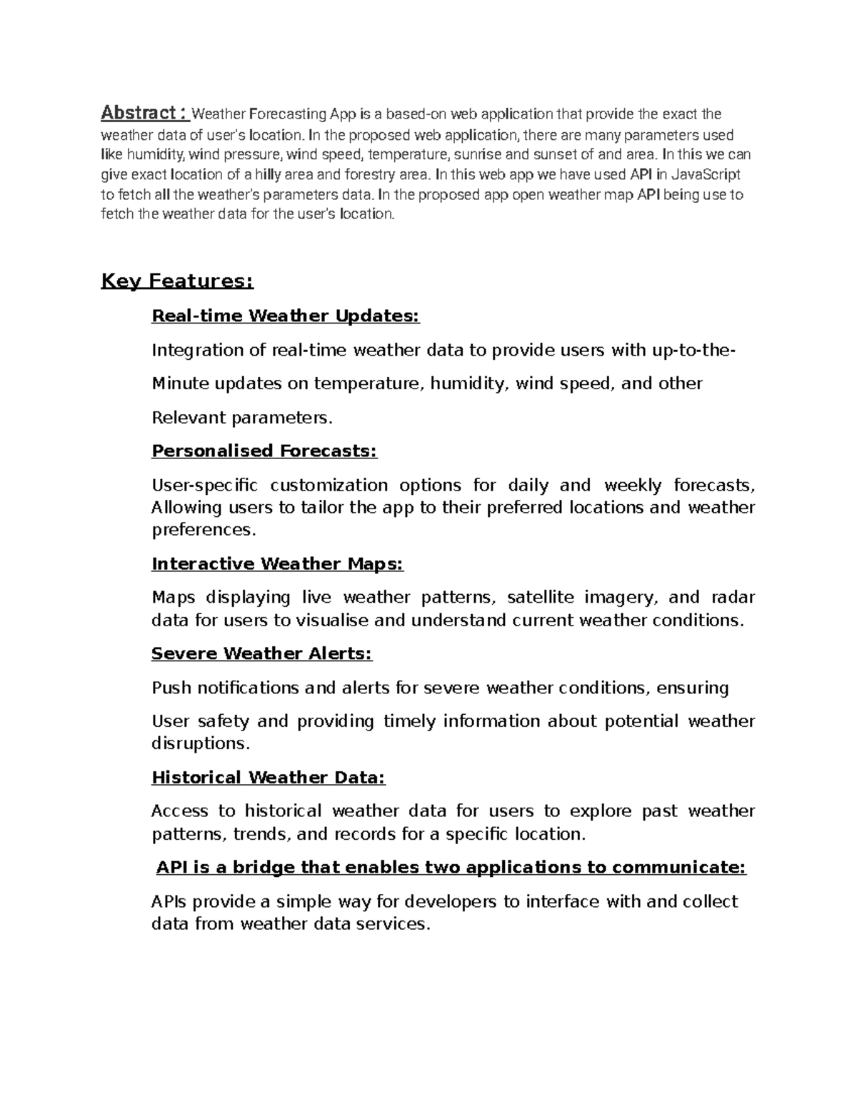 Alietcse (Abstract) - Summary computer science - Abstract : Weather ...