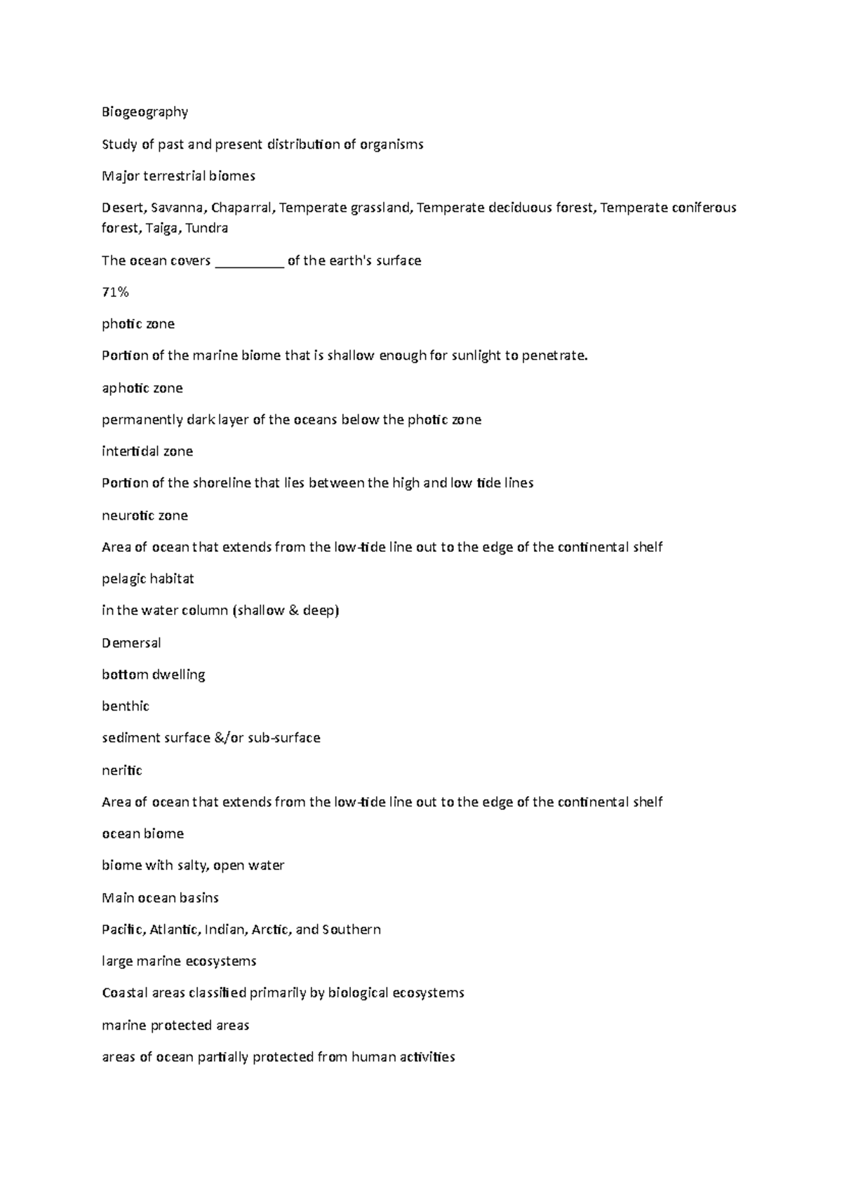 Biogeography - for reference study and understanding the concepts ...
