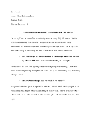 PHY 150 M4 Newton's Second Law Lab Report - Newton’s Second Law Deje ...