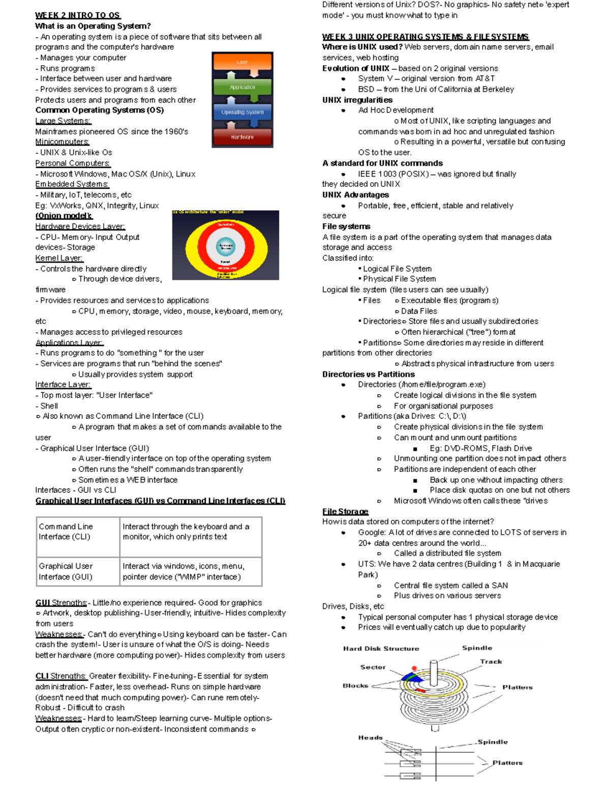 Web System Quiz 1 Cheat Sheet - WEEK 2 INTRO TO OS What is an Operating ...