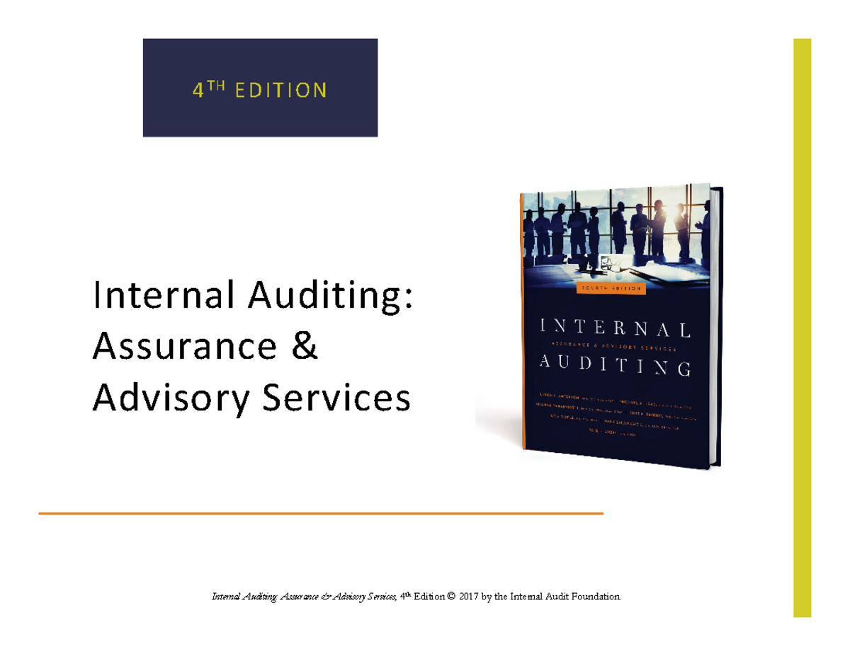 Chapter 2 PPT 4th edition - Internal Auditing: Assurance & Advisory ...