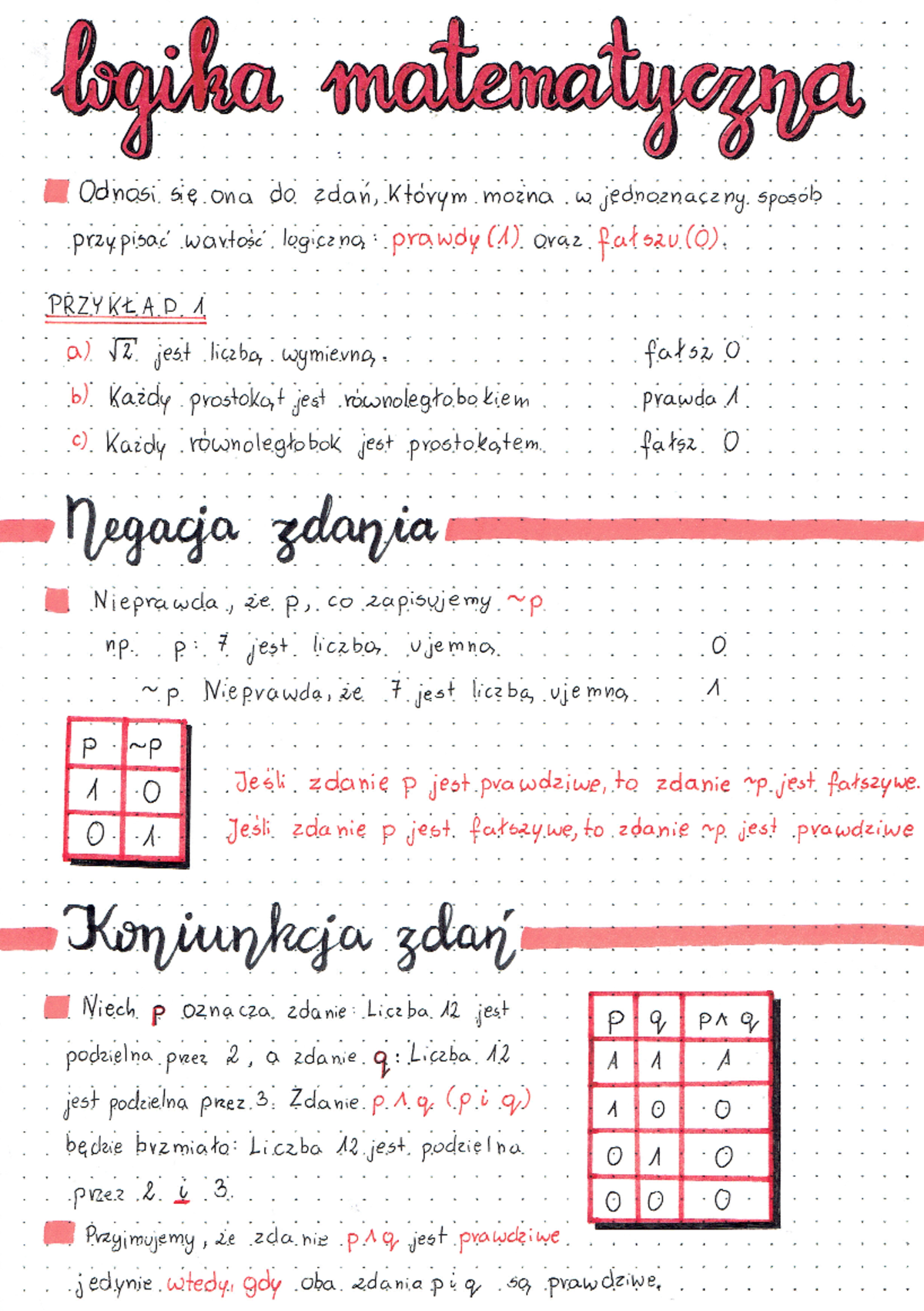 3. Logika Matematyczna - Matematyka - Studocu