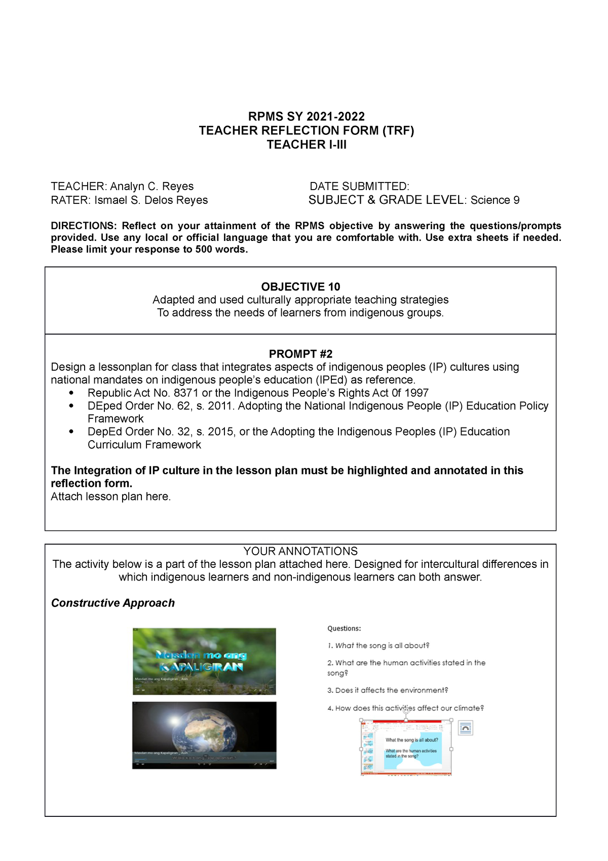 analynreyes-trf10-prompt-2-rpms-sy-2021-teacher-reflection-form-trf