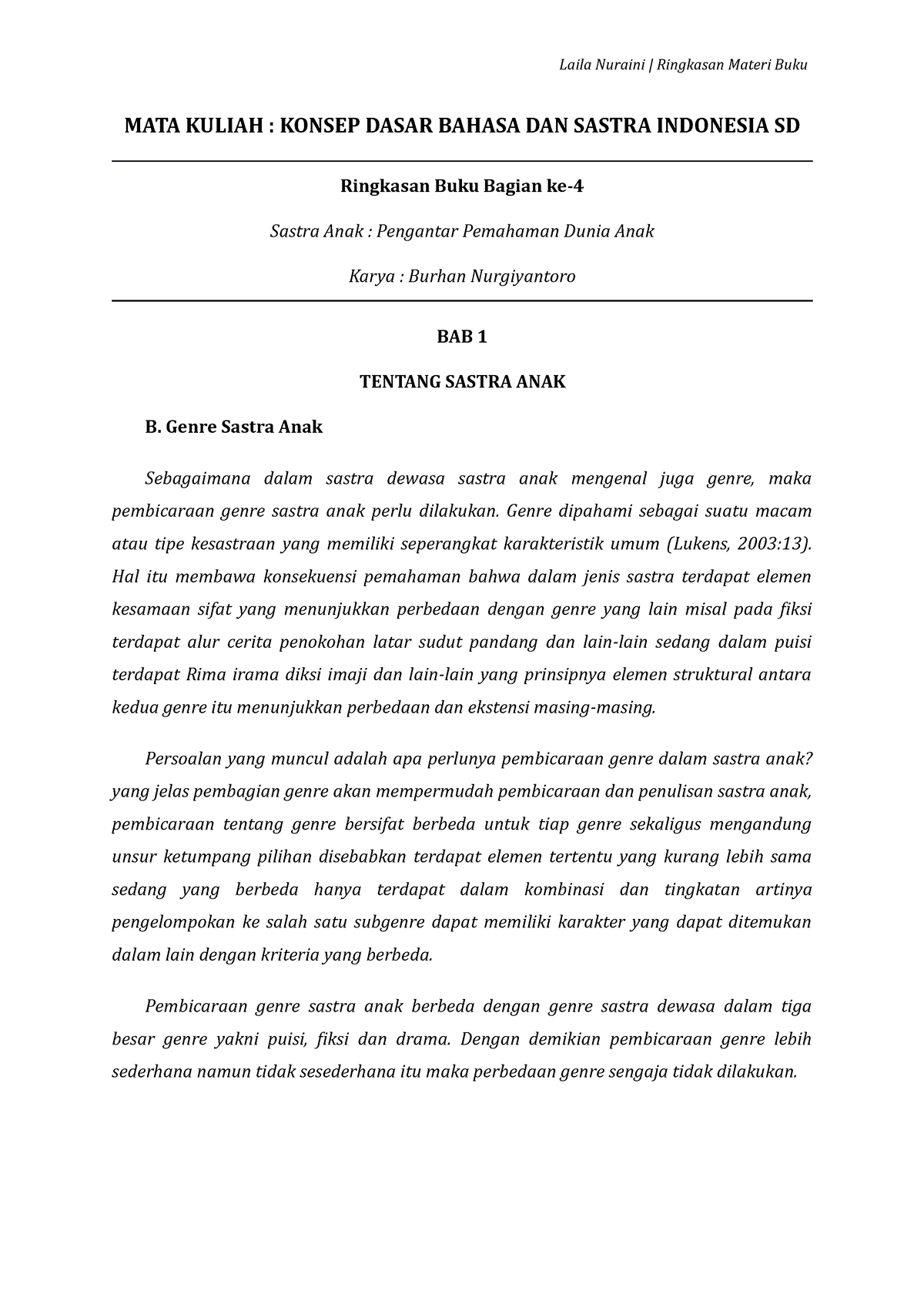 Rangkuman Bab 1B Bagian 1 - MATA KULIAH : KONSEP DASAR BAHASA DAN ...