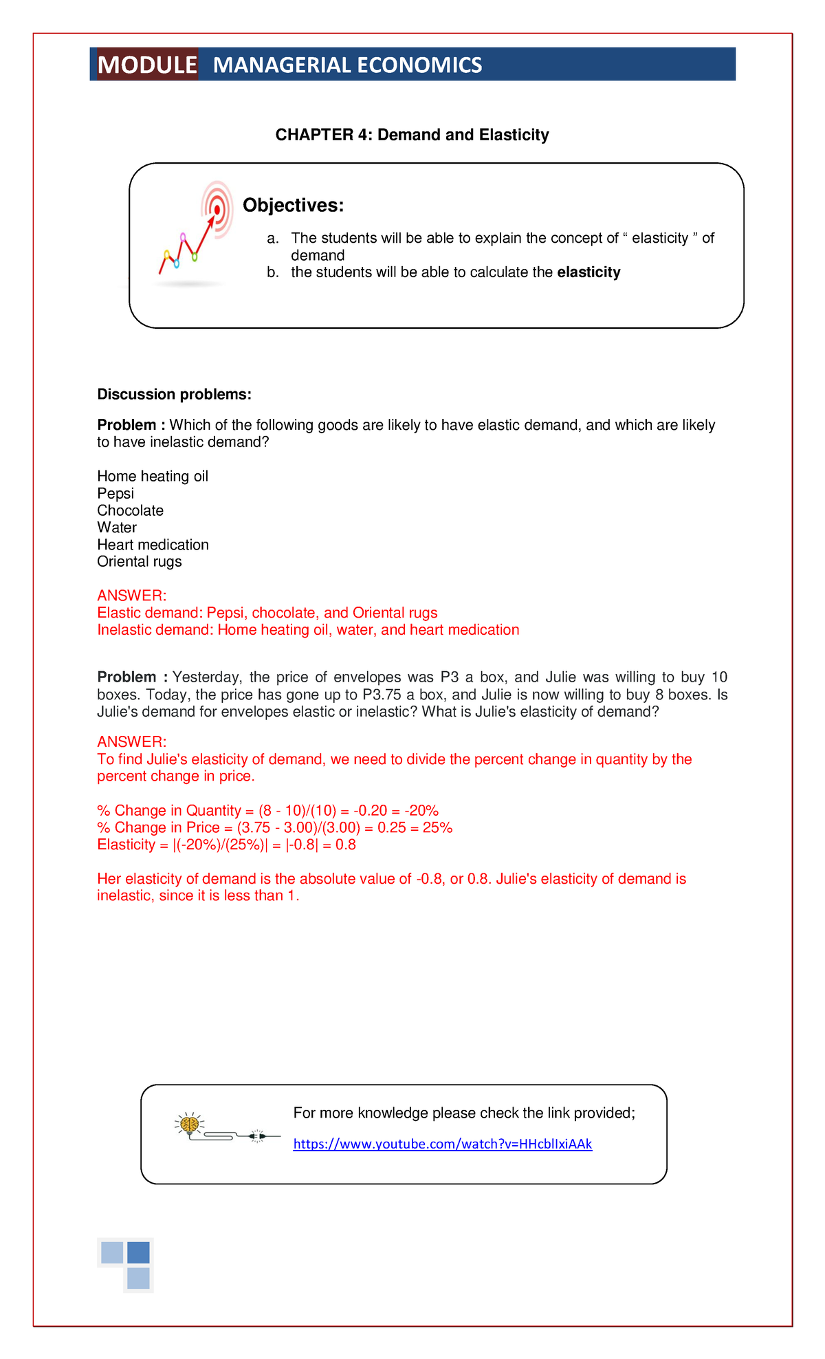 managerial economics topics for assignment