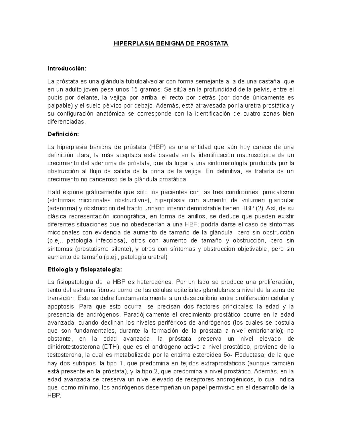 preguntas de prueba de adenoma de próstata