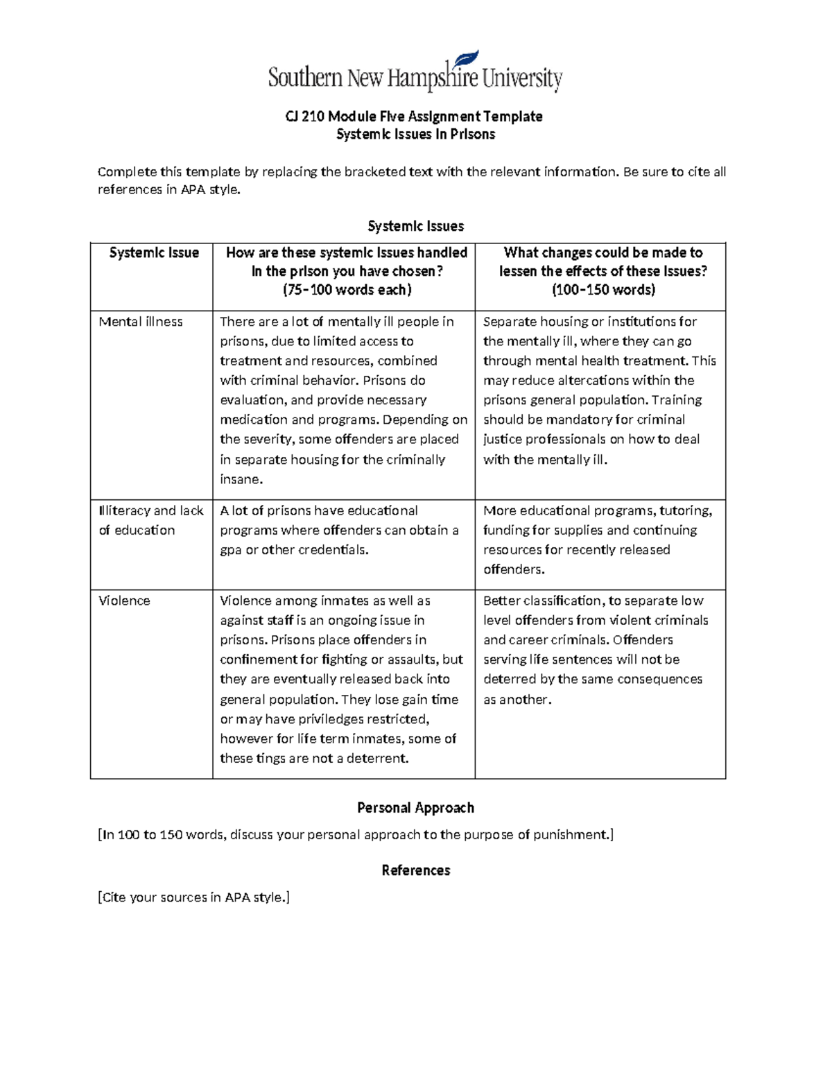 cj 210 module 5 assignment