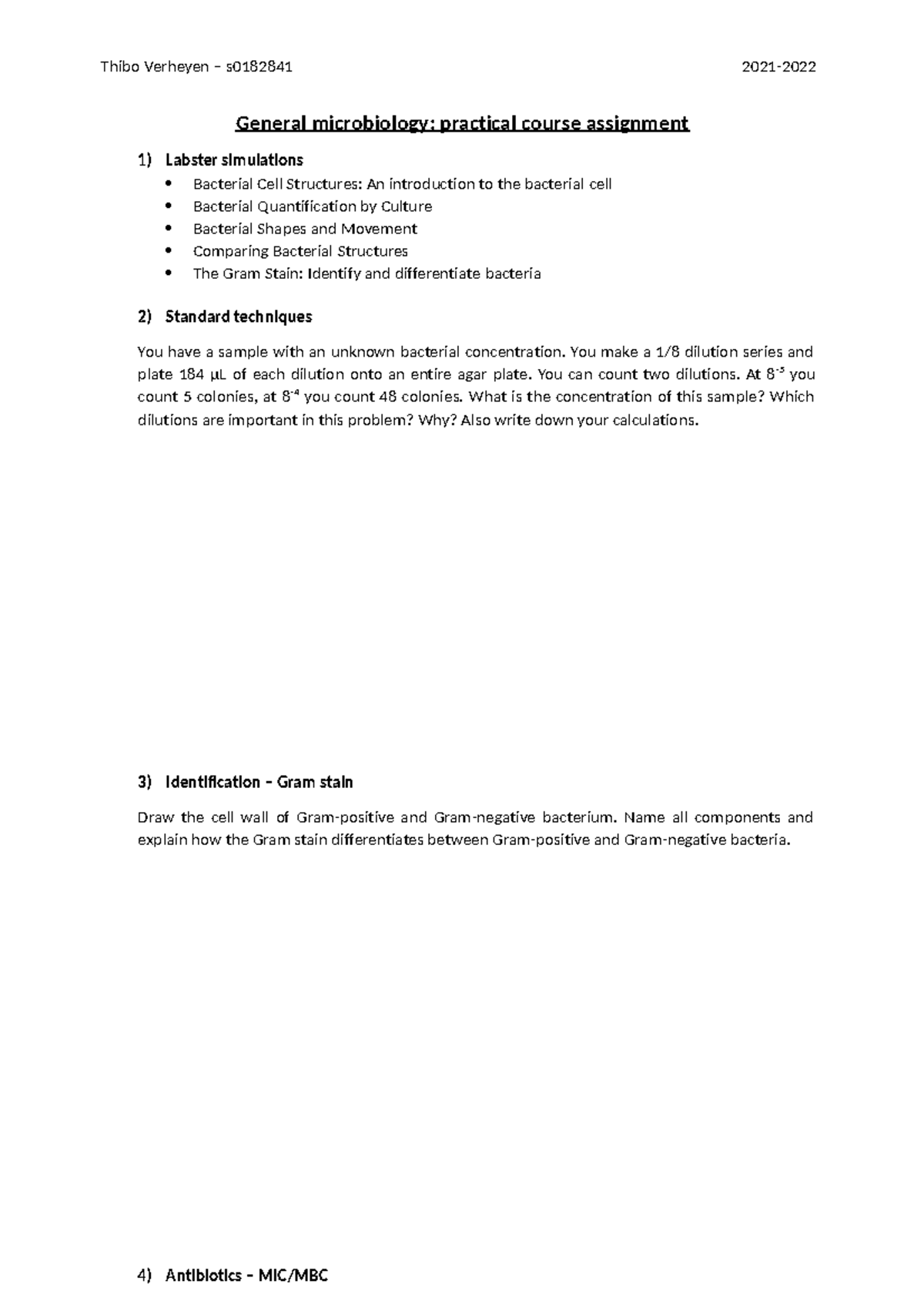 Vervangtaakmicrobiopracticum General microbiology practical course