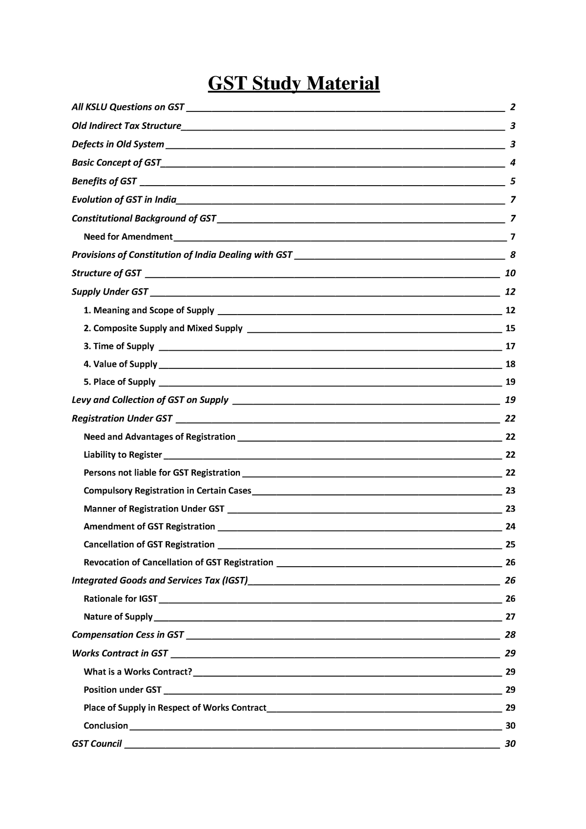 gst case study book