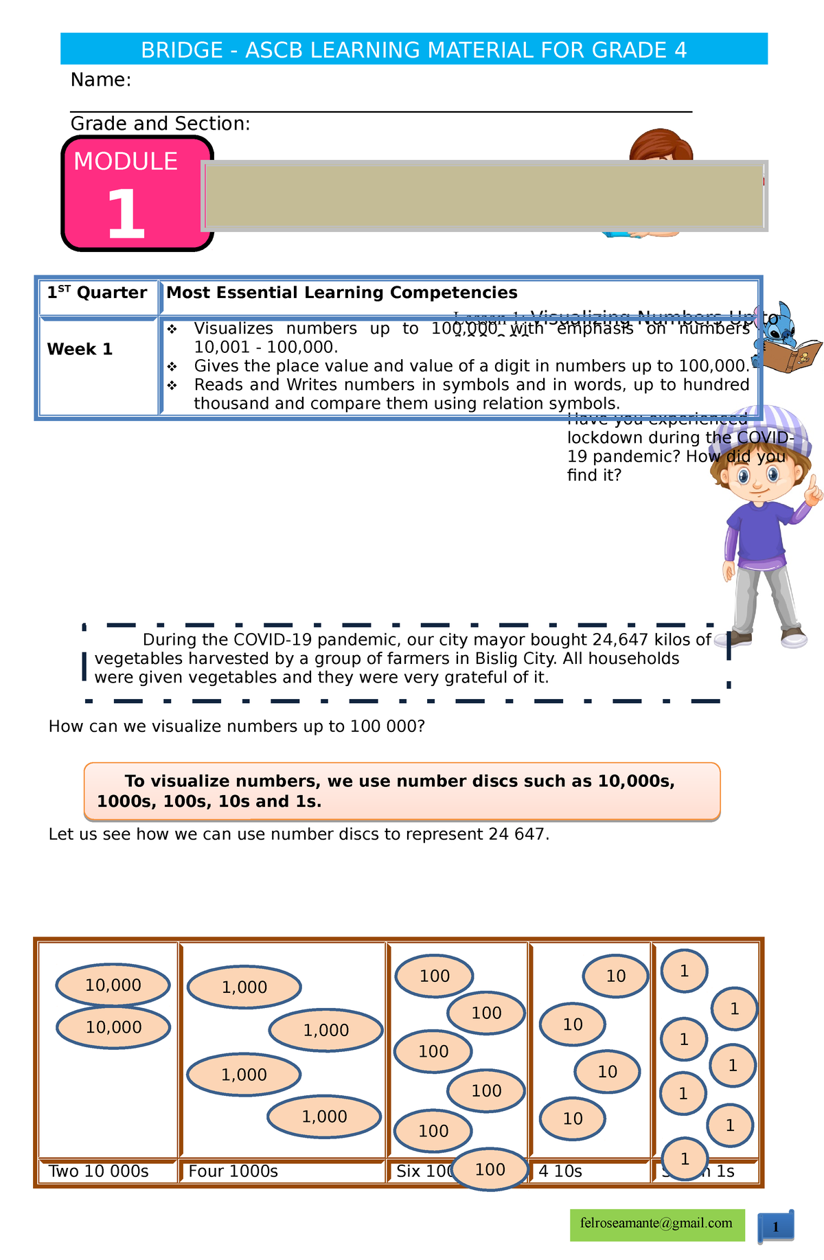 1st Quarter Math 4 2 Autosaved How Can We Visualize Numbers Up To 100 