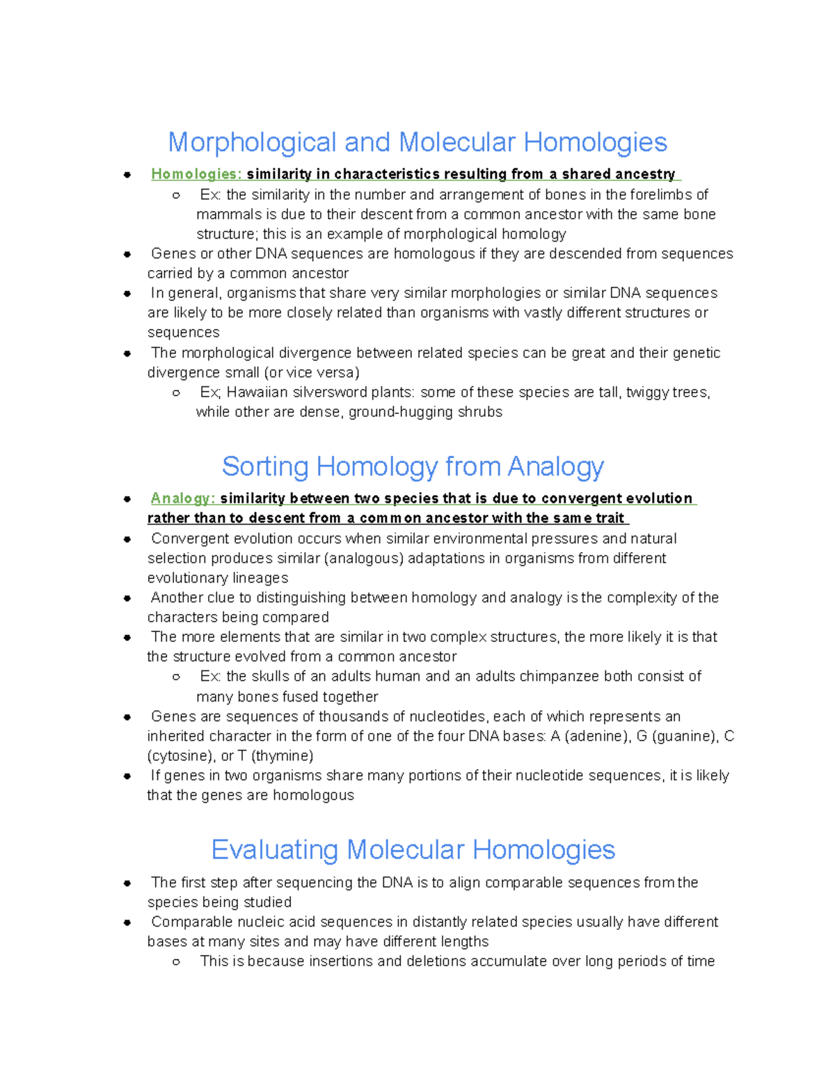 26.2 Phylogenies are Inferred from Morphological and Molecular Data ...