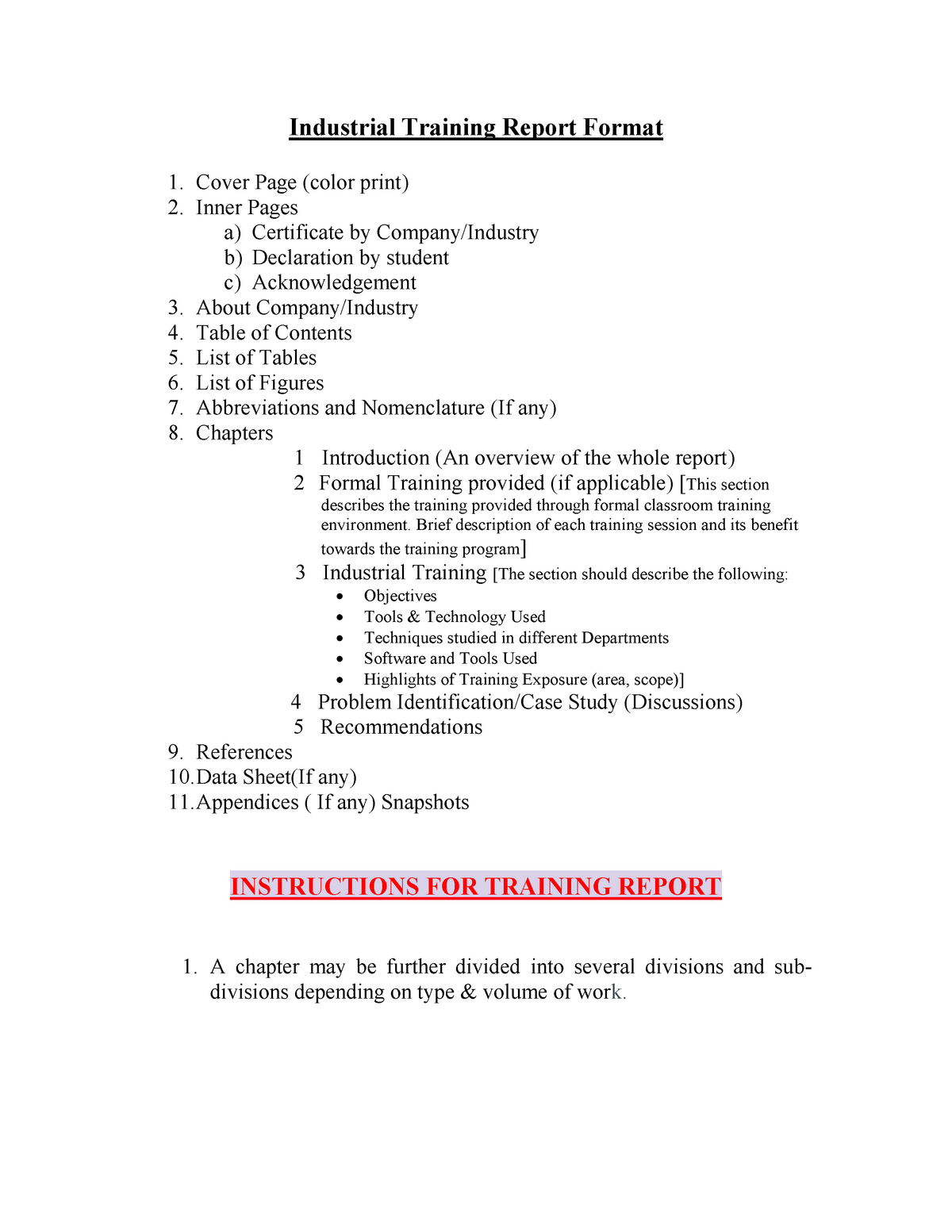 report-format-industrial-training-report-format-cover-page-color