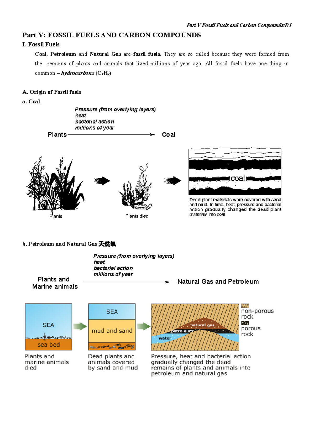 Part 5 Fossil Fuels and Carbon Compounds - Part V: FOSSIL FUELS AND ...