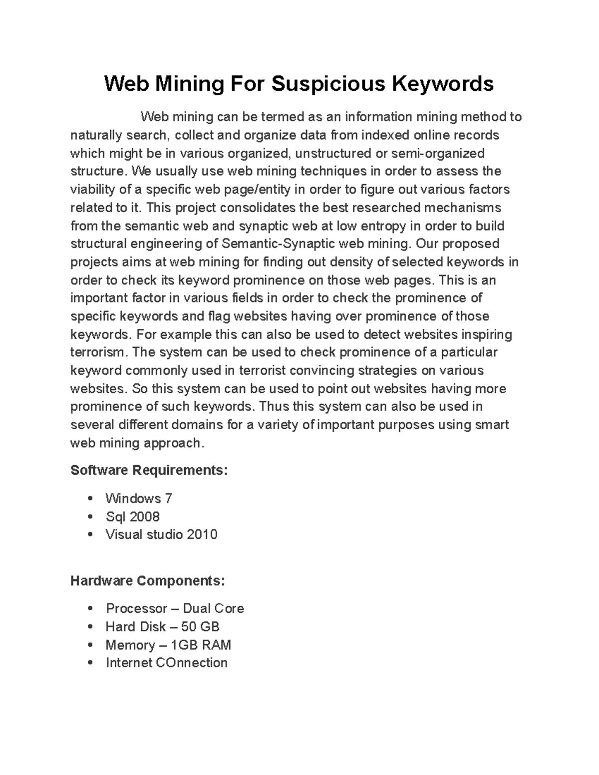 S116>> Web Mining For Suspicious Keywords - Web Mining For Suspicious ...