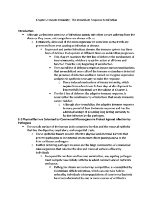 Chapter 1 Immuno - n/a - Chapter 1: Elements of the Immune System and ...