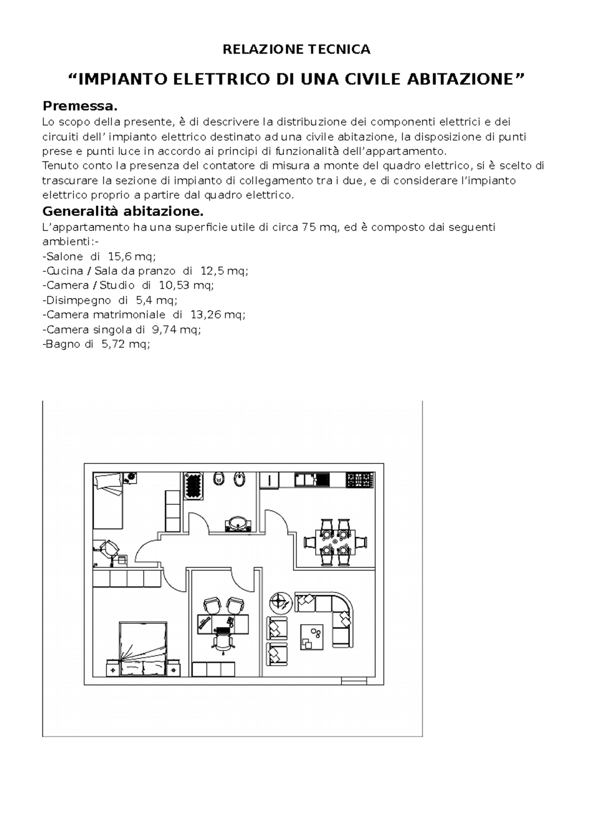 esempio progetto impianto elettrico abitazione pdf