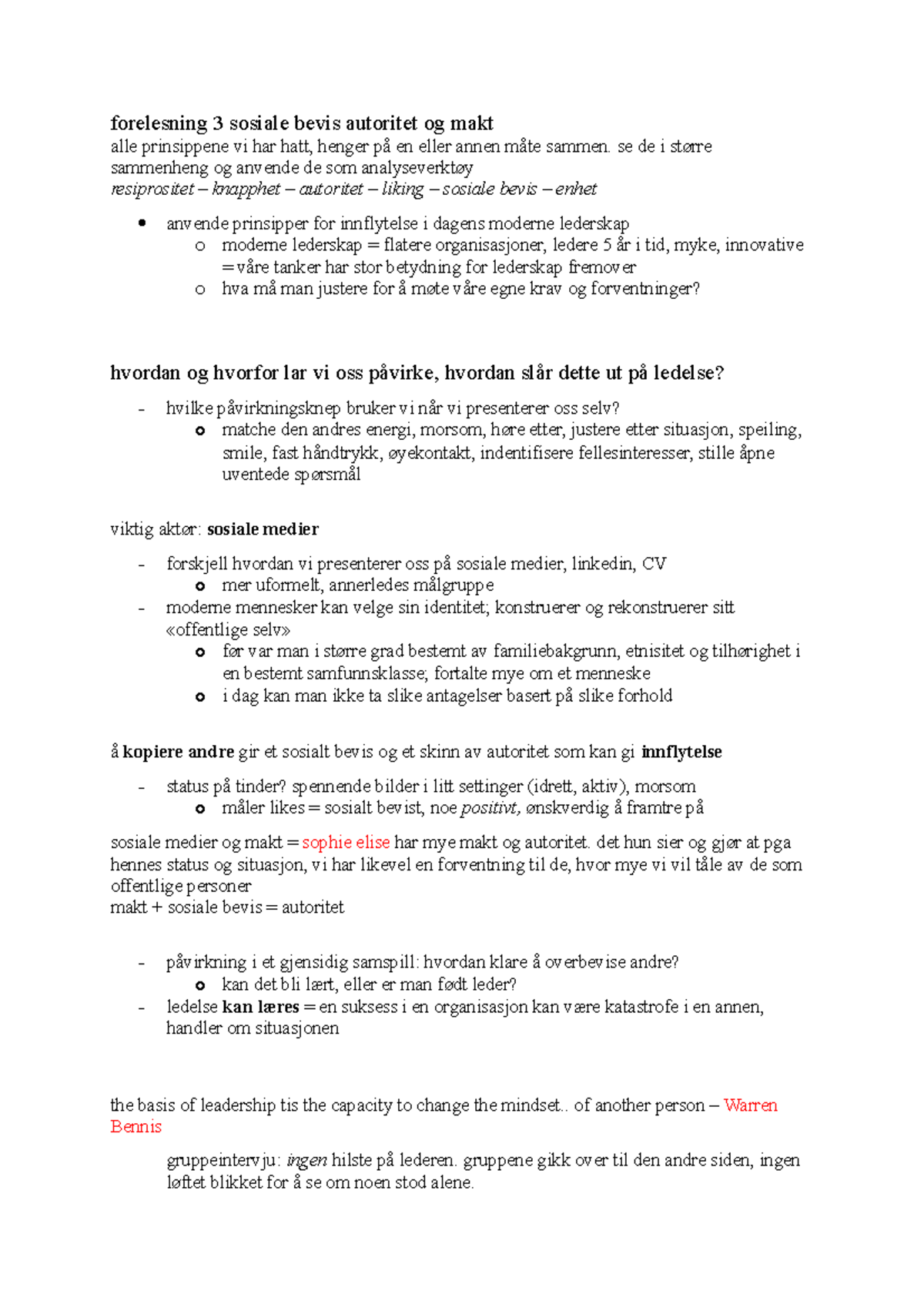 økt 3 sosiale bevis autoritet og makt - forelesning 3 sosiale bevis ...
