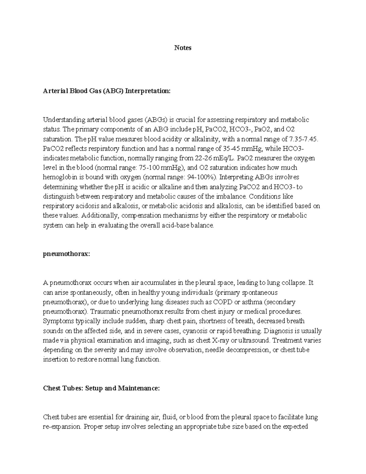 abg notes for simulation/exam - Notes Arterial Blood Gas (ABG ...