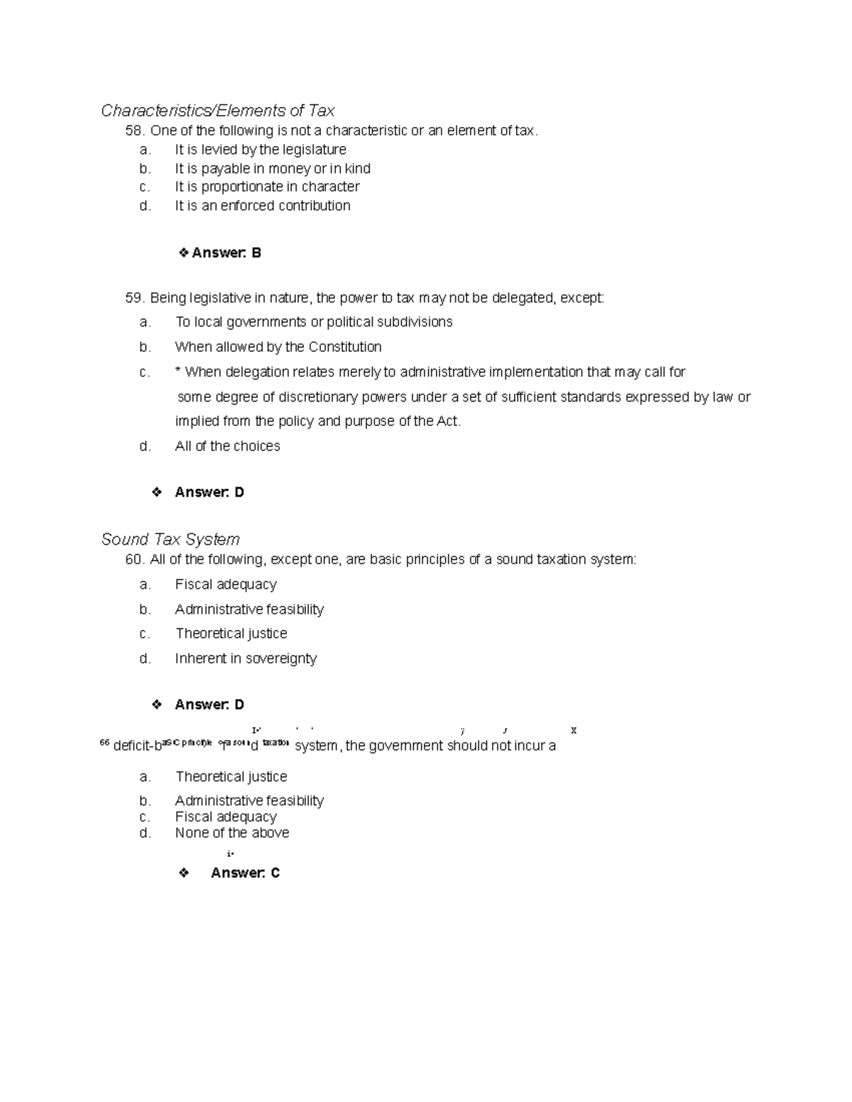 Explain The Characteristics Of Tax