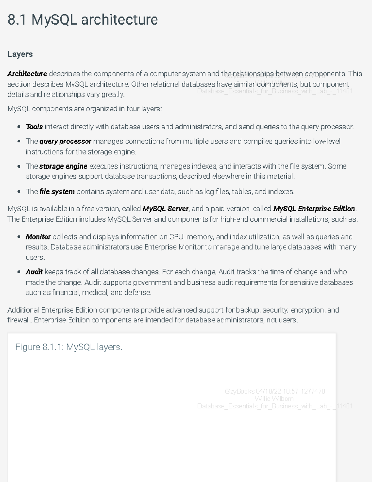 8 Mysql Architecture - notes - 8 MySQL architecture Layers Architecture ...