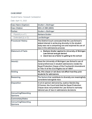 Grutter v hotsell bollinger case brief