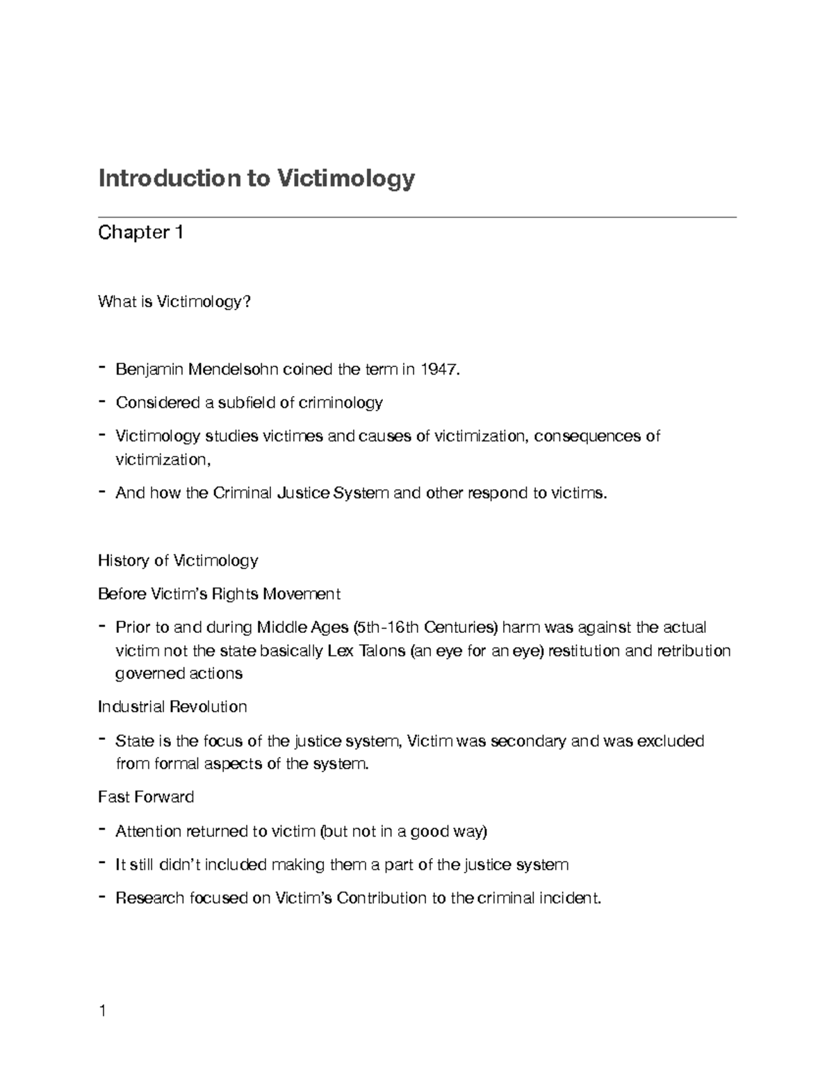 what is victimology essay