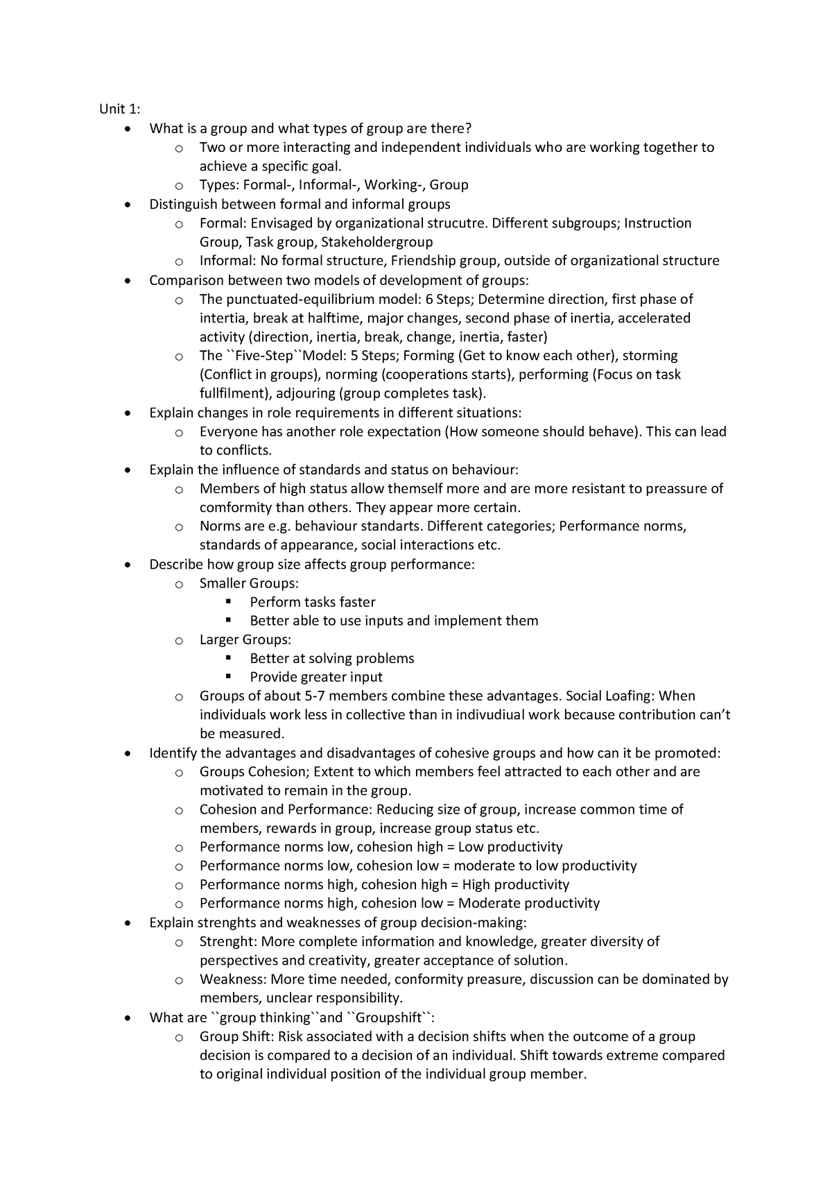 Solution for Learning objectives HRM and OB 2 - Unit 1: - What is a ...