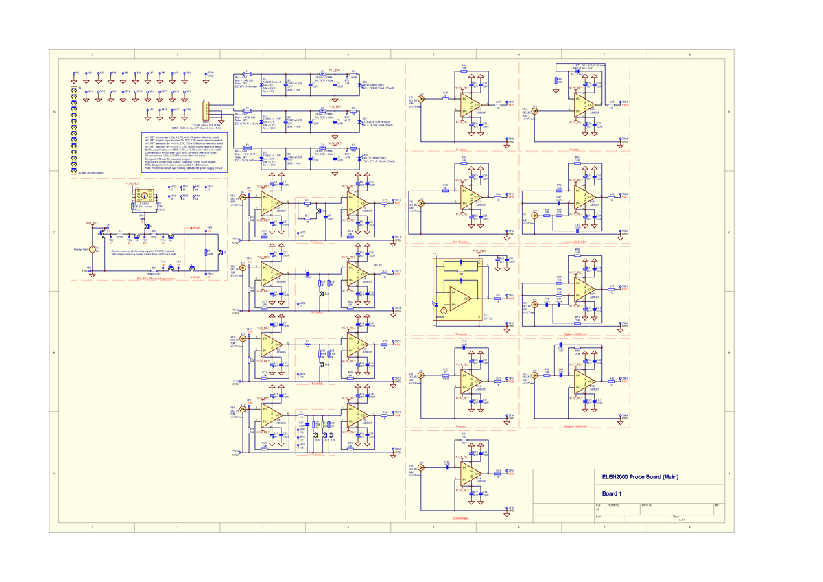 PCB Schematic For ELEN200 Labs - M5 M6 M7 M8 M9 M10 F1 PTP0 GND M12 M13 ...