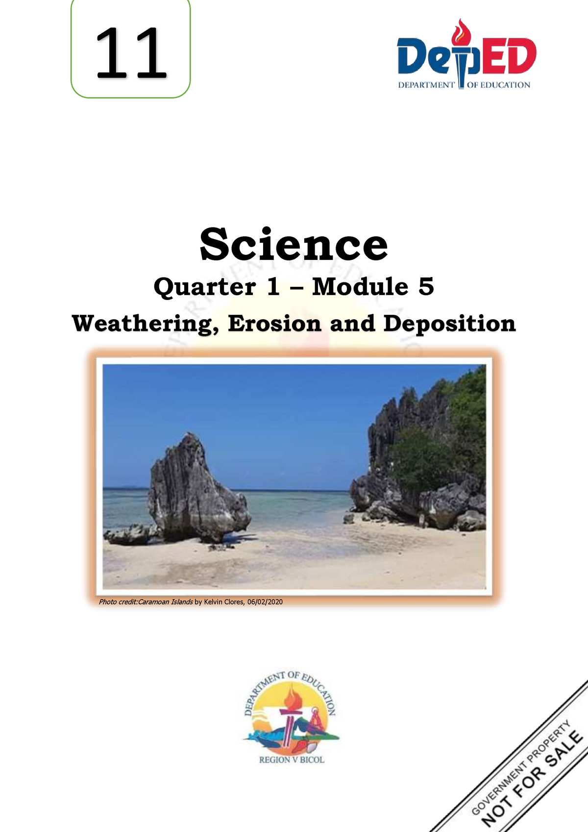 Earth Life Science Q1 M5 Science Quarter 1 Module 5 Weathering