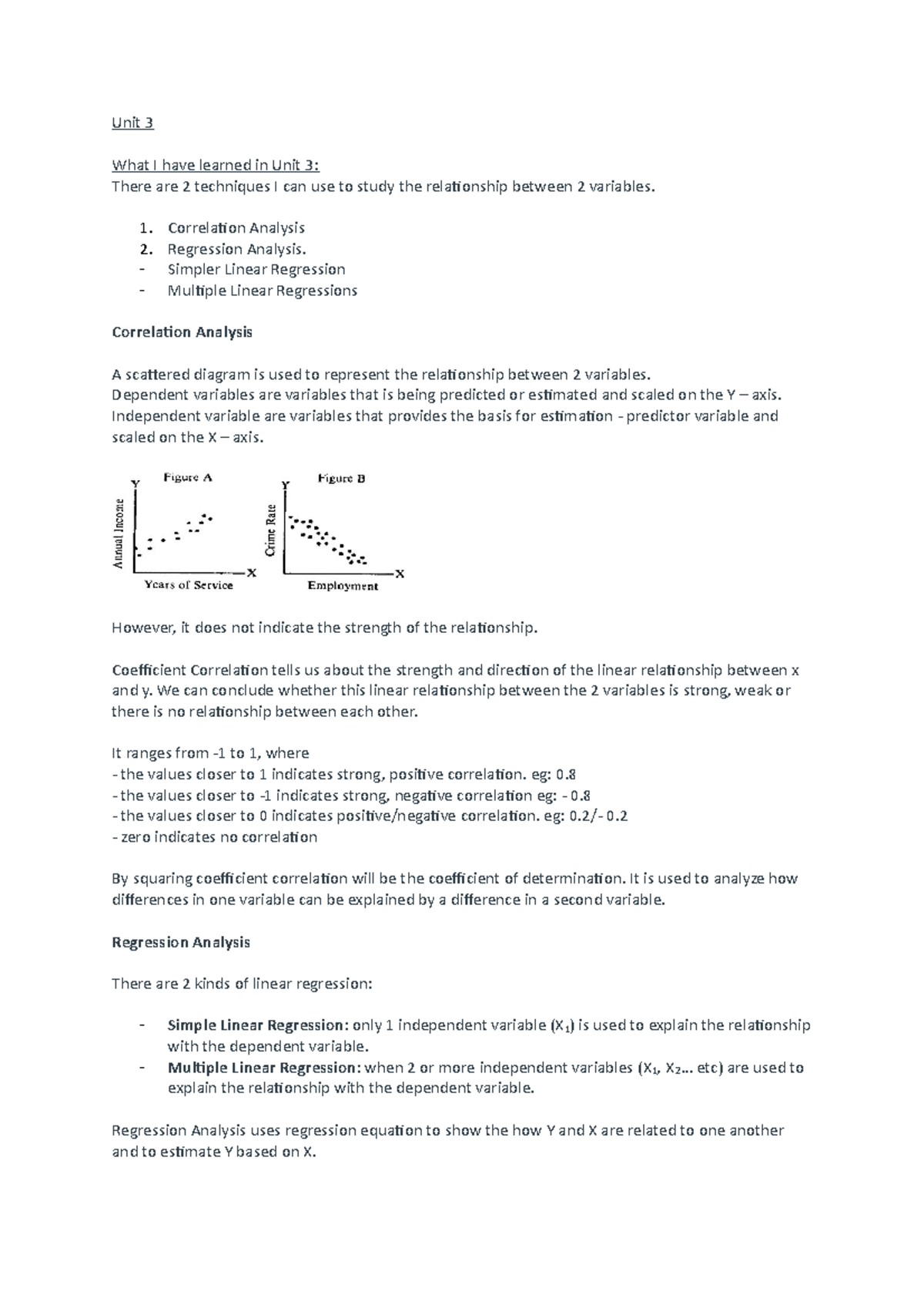 Study Unit 3 - Learning Summary - Unit 3 What I have learned in Unit 3 ...