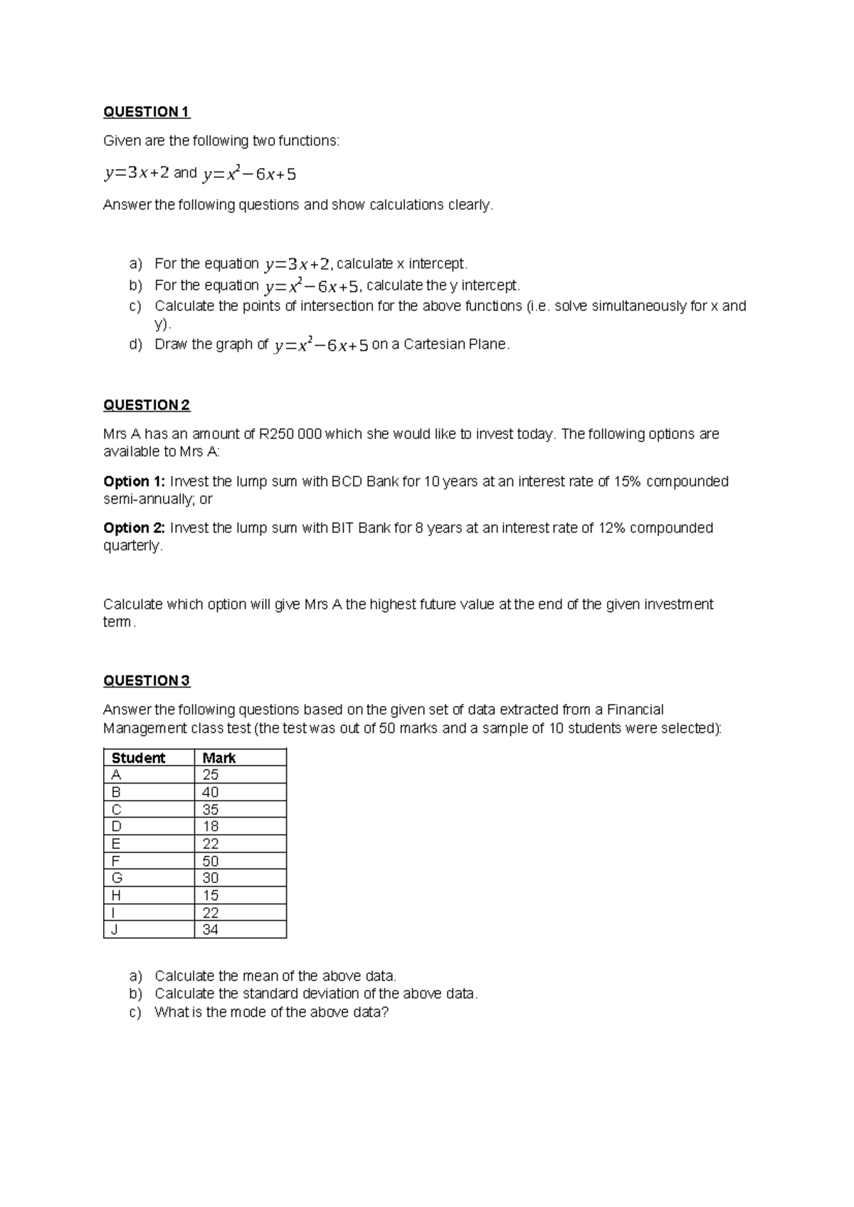 bma-152-extra-questions-question-1-given-are-the-following-two