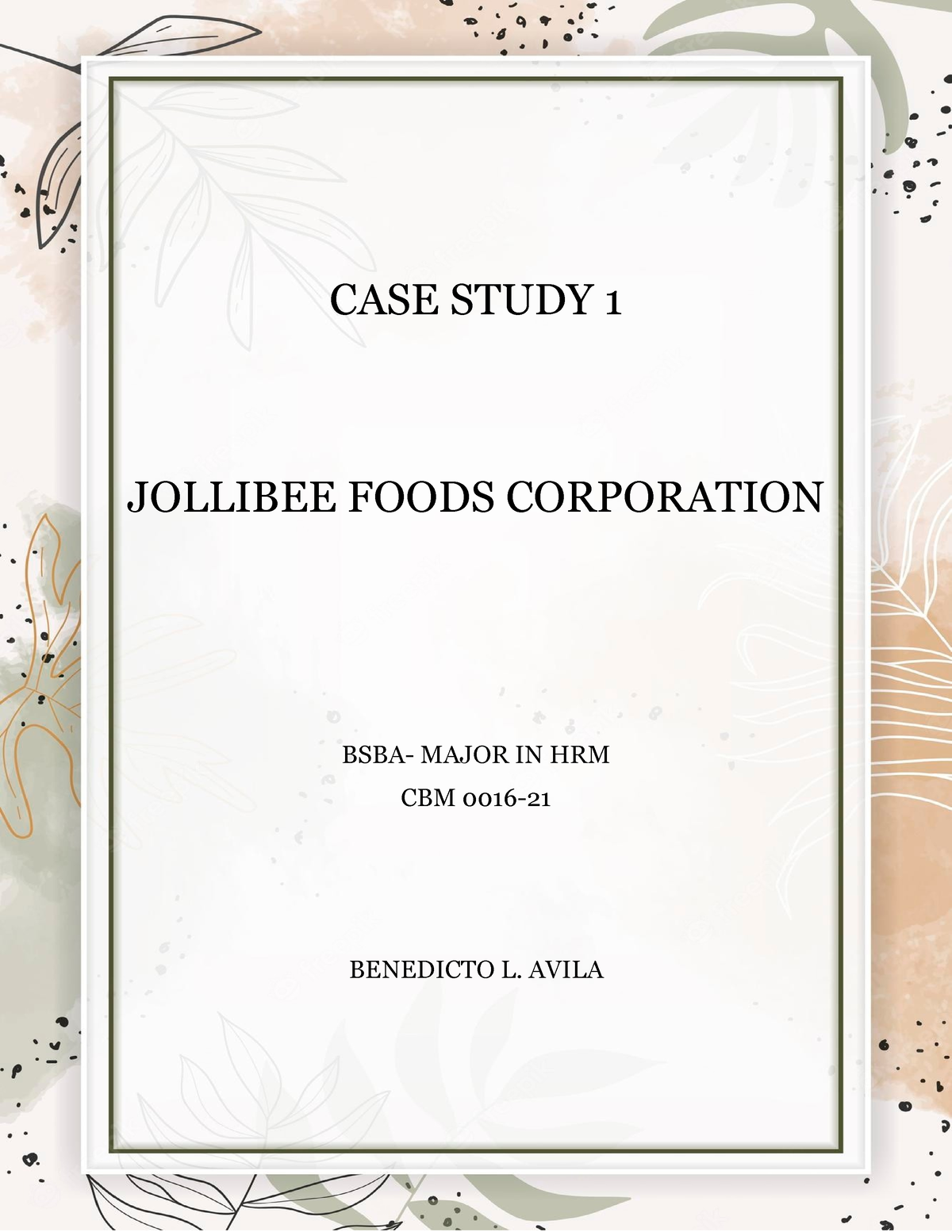 case study about jollibee foods corporation