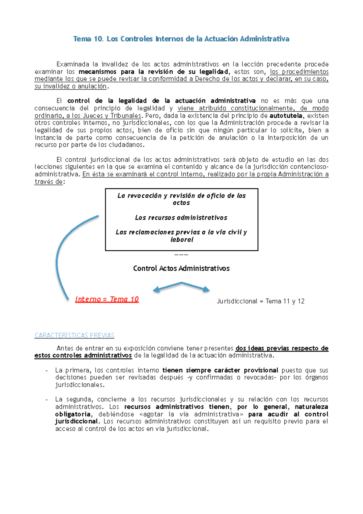 Tema 10 - Controles Internos De La Administraci¢n P£blica - Te M A 1 0 ...