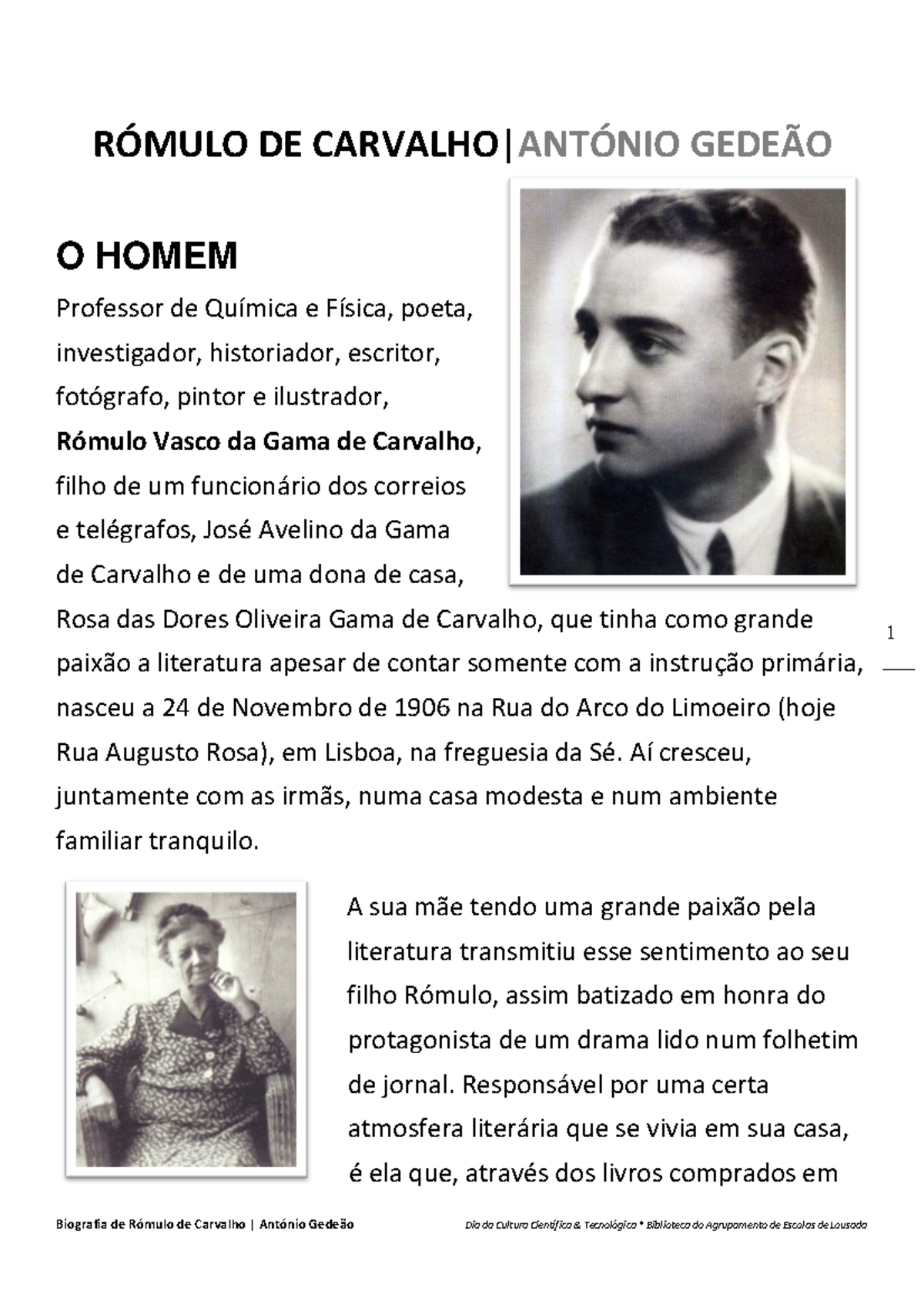 O TEXTO POÉTICO COMO DOCUMENTO SOCIAL de António Gedeão ( Rómulo de  Carvalho )