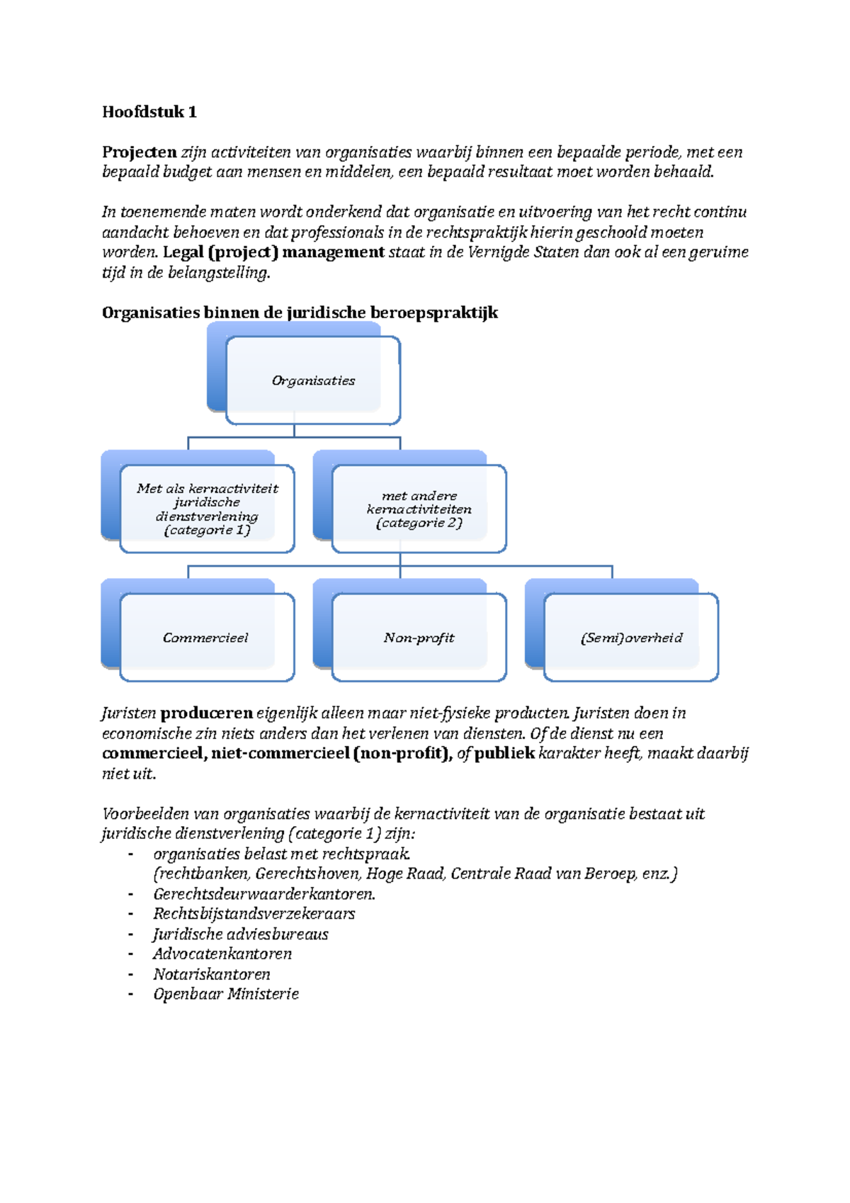 Samenvatting Project Management - H 1-3, 5 - Hoofdstuk 1 Projecten Zijn ...