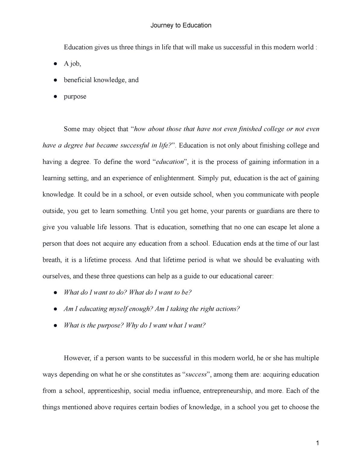 political problems and solutions essay