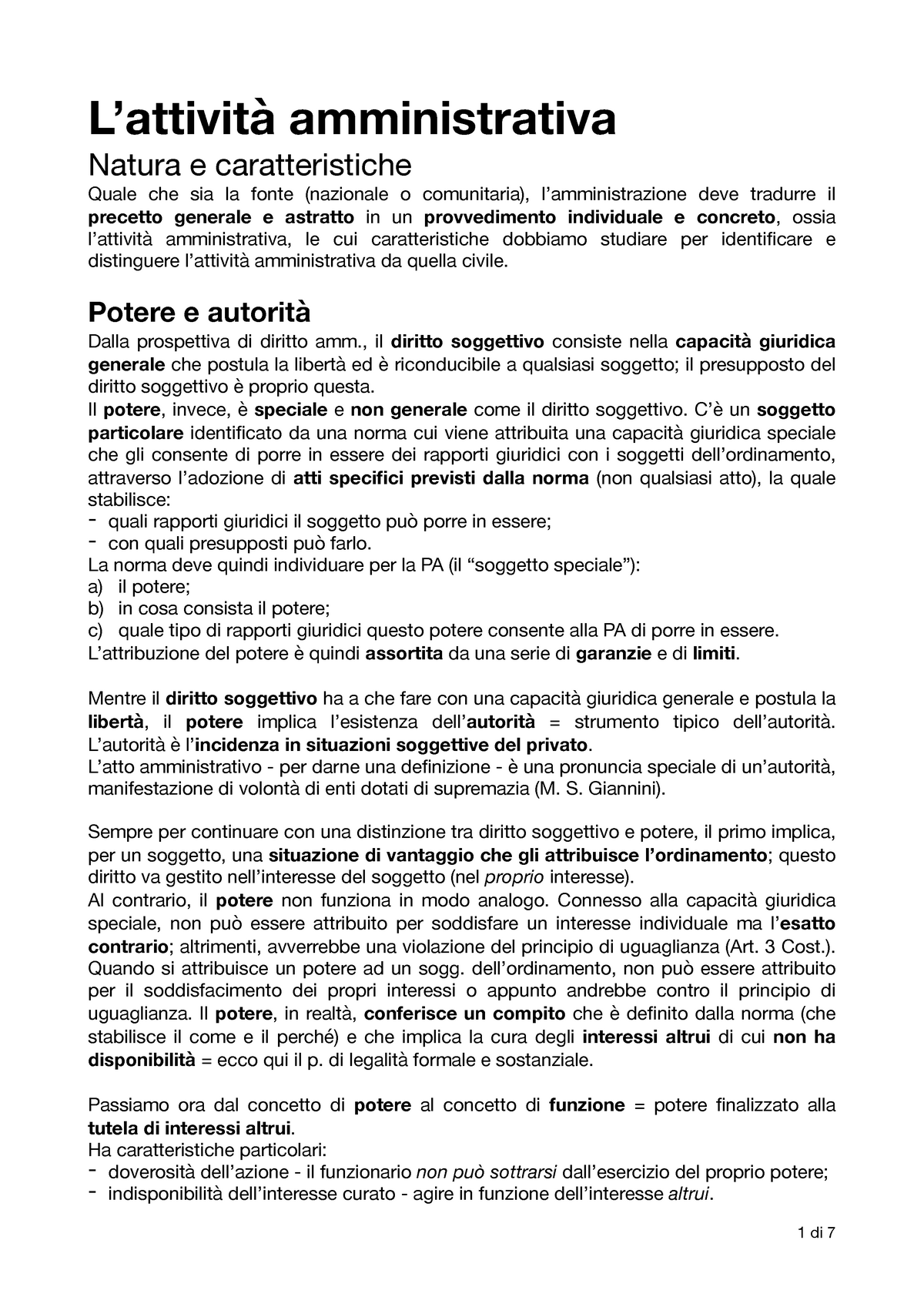 Diritto Amministrativo - Lezione Sull'attività Amministrativa Della ...