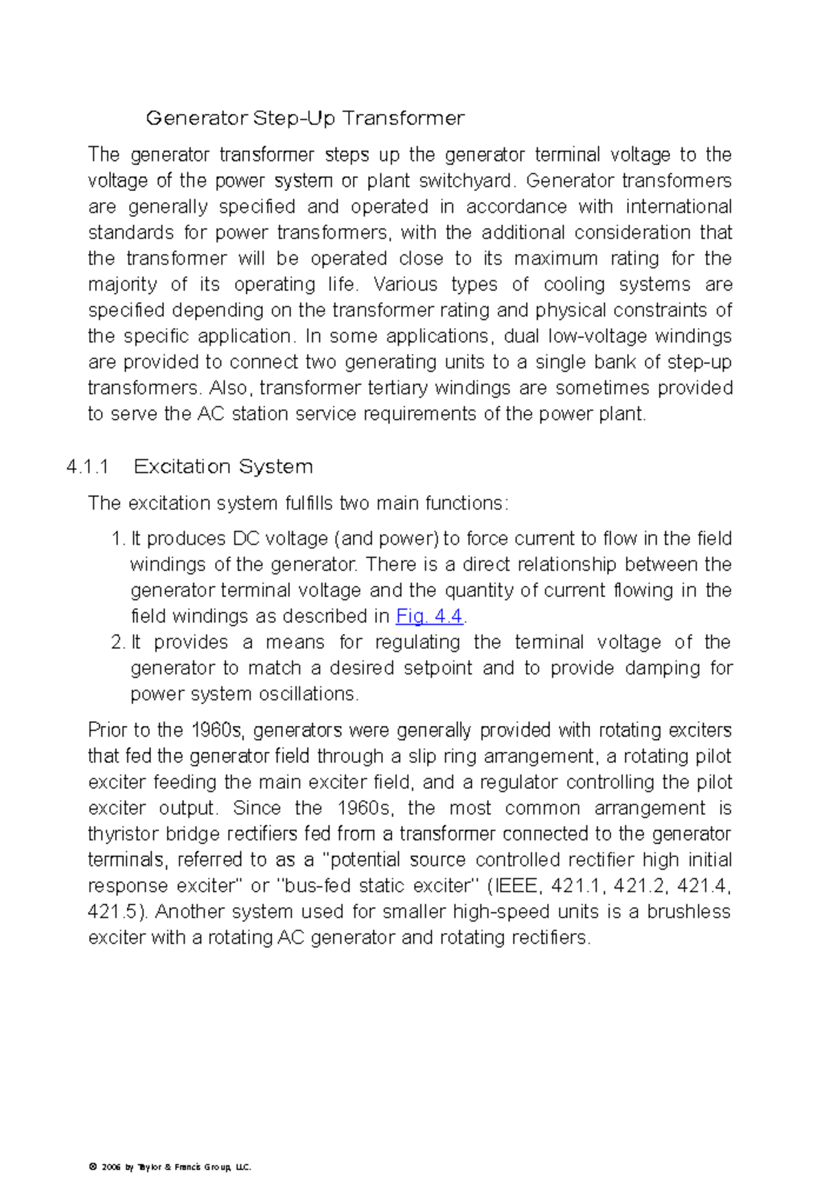 Generator Step - Generator transformers are generally specified and ...