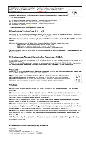 2do parcial - Contabilidad Intermedia - Rubro de Bienes de Cambio Son ...