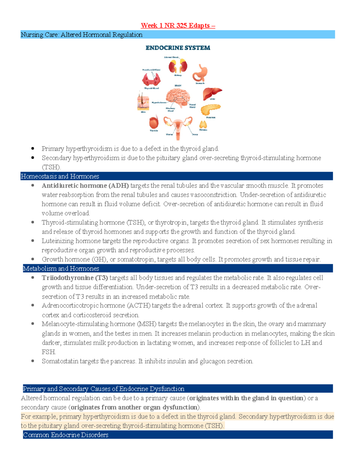 Week 1 NR 325 Edapts - Week 1 Edapt - Week 1 NR 325 Edapts – Nursing ...
