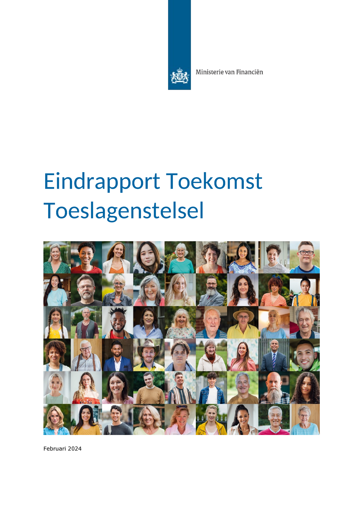 Eindrapport 'Toekomst Toeslagenstelsel' (2024) - Eindrapport Toekomst ...