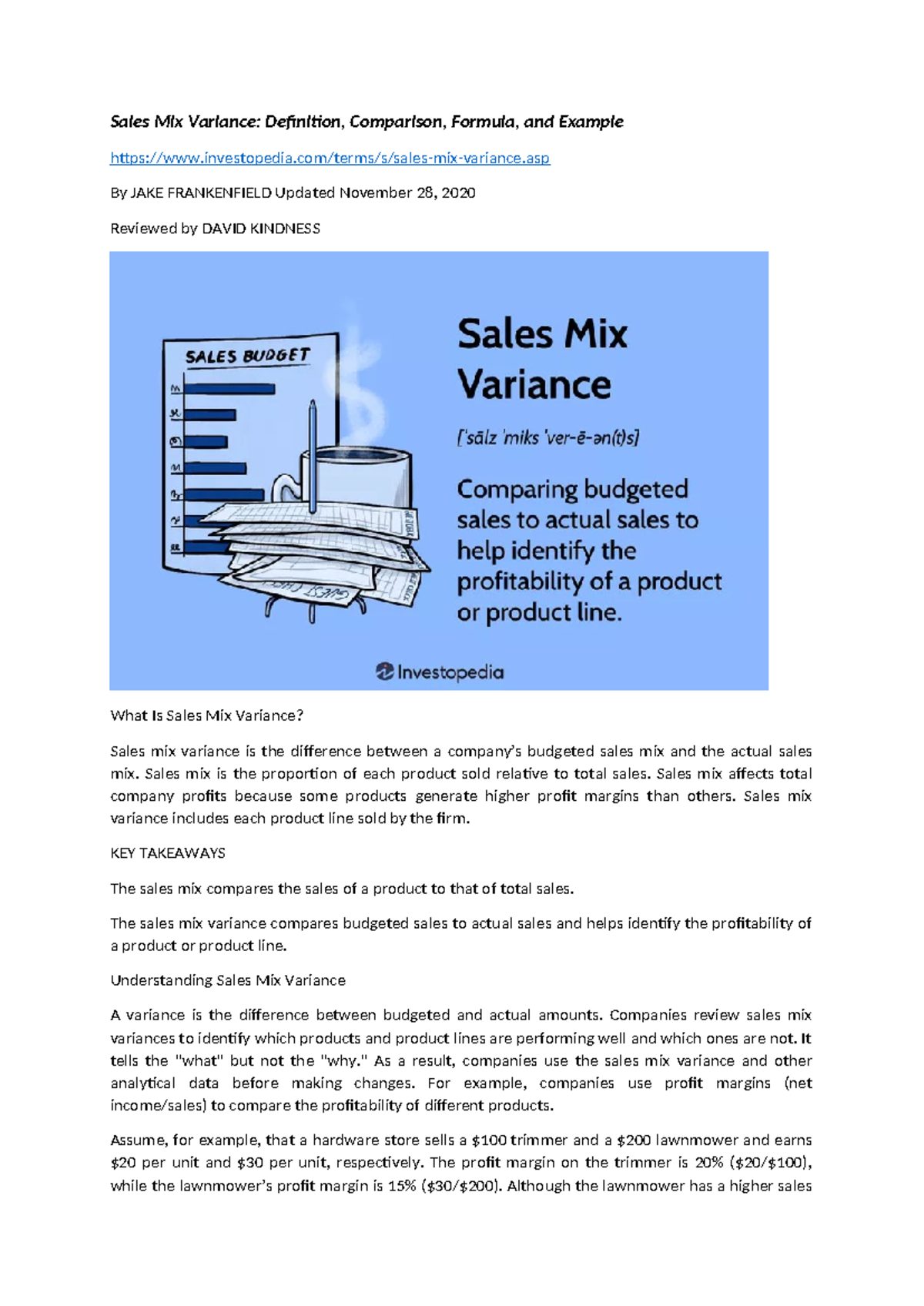 Sprzedaż - sprzedaz - Sales Mix Variance: Definition, Comparison ...