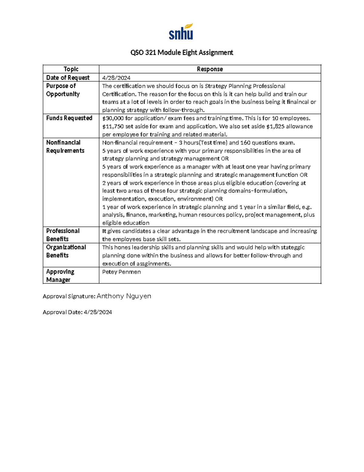 Qso 321 module eight assignment qso 321 module eight assignment topic