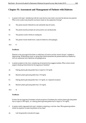 Ch 23 - Test Bank - Chapter 23: Management Of Patients With Chest And ...