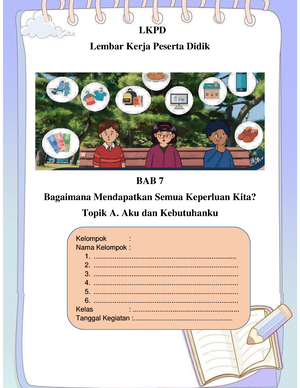 3 LKPD-2 - LKPD IPAS KELAS IV BAB 7 TOPIK A - LKPD Lembar Kerja Peserta ...