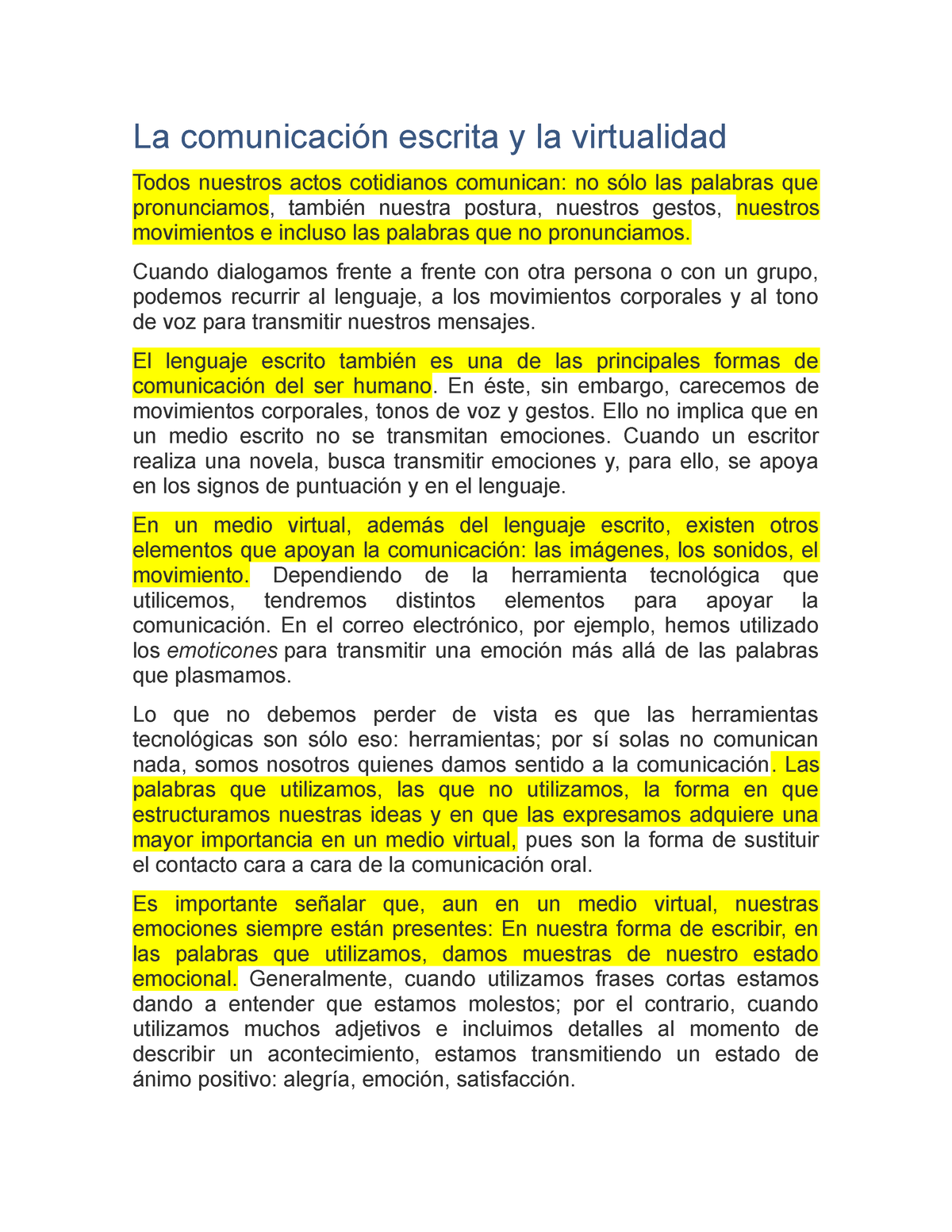 La Comunicación Escrita Y La Virtualida 1 Demo La Comunicación Escrita Y La Virtualidad Todos 8988