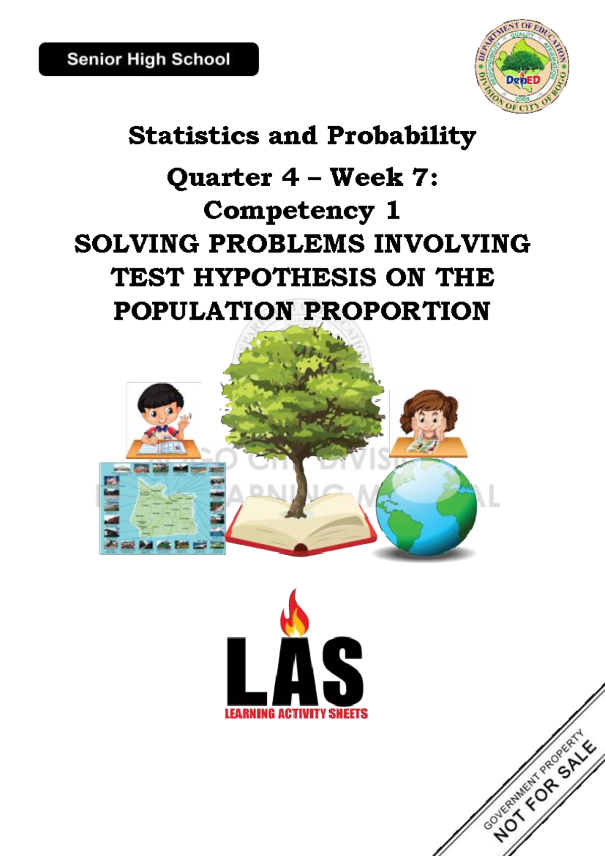 solves problems involving test of hypothesis on the population proportion