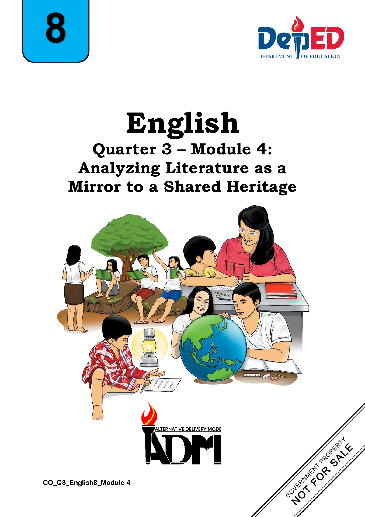 Eng8 Q3 Module 4 Grade English Quarter 3 Module 4 Analyzing Literature As A Mirror To A 1597