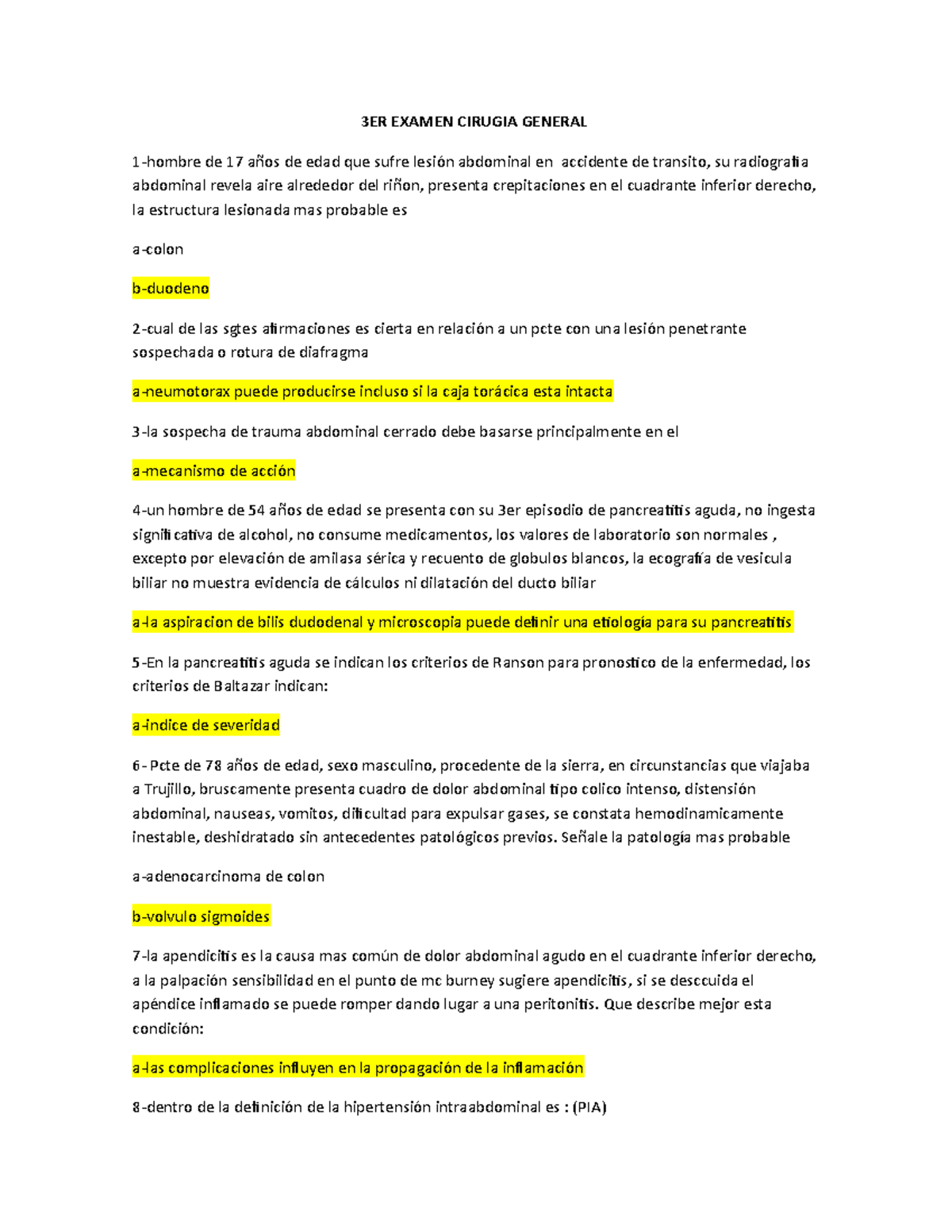 dolor de aire abdomen inferior