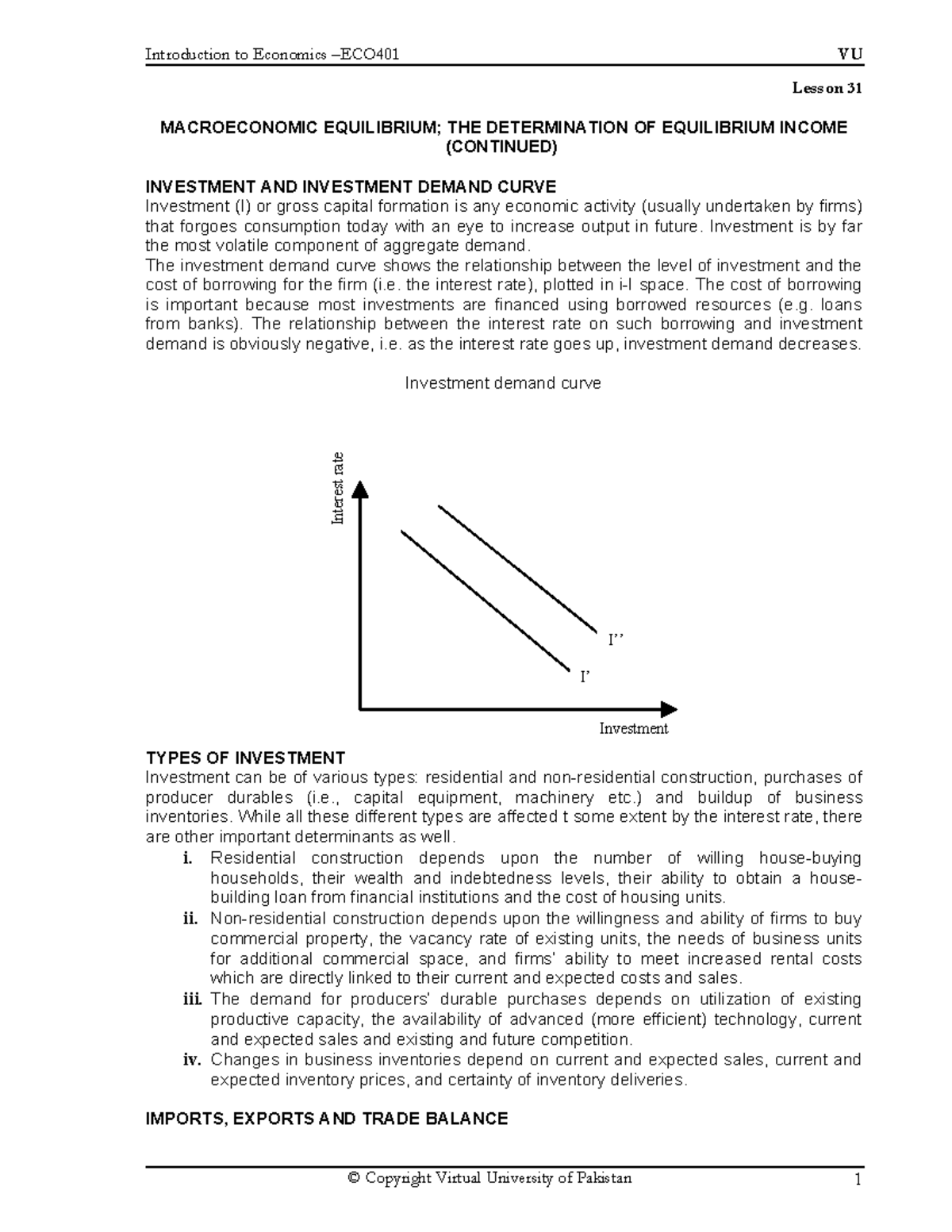 lesson 31 circular flow the concept of leakages and injections macro econ0omics Lesson 31